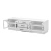 Modern Minimalist TV Stand For TVs Up To 75", Entertainment Center Media Console Cabinet With Adjustable Shelves For Living Room - White - Image 17