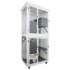 Xpt016 Outdoor Indoor Cat Pet Climbing Rack Play Cage Lovely Big Space - White - Image 4