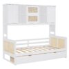 Twin Size Daybed With 2 Drawers, And All In One Cabinet And Shelf - White - Image 3