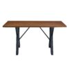 5 Pieces Contemporary Dining Set With Table - Brown / Black / Walnut - Image 16