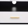Modern TV Stand & 2 Cabinets & Open Compartments, Entertainment Center For Tvs Up To 80'', Television Console For Living Room - White / Black - Image 25