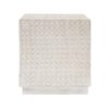 Chic Modern Mgo Cube Side Table With Fluted Design - Antique Brown - Image 11