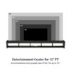 Modern Wall-Mounted Floating TV Stand - Solid Black - Image 7