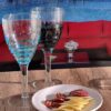 Swirl Plastic Wine Glasses (Set of 4), Bpa Free Acrylic, Unbreakable, 12Oz - Blue - Image 5