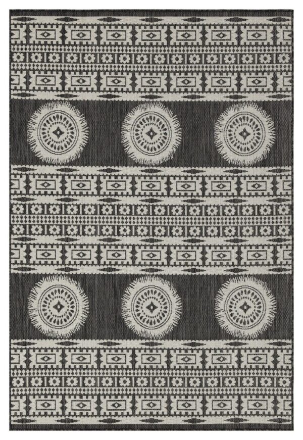 Sunshine - 7'10" X 10'3" Indoor, Outdoor Area Rug - Anthracite