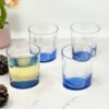 Halo - Oval Acrylic Glasses (Set of 4) Dof 12Oz, Bpa Free Plastic Drinkware, Shatterproof Water Tumblers - Blue - Image 3