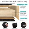 Retro Distressed Wooden TV Stand For TVs Up To 65", Entertainment Center Media Console With 6 Drawers And 3 Shelves For Living Room - Black - Image 8