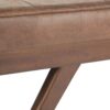 Pierce - Mid Century Ottoman Bench - Distressed Umber Brown - Image 6