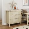 3 Drawer Cabinet, American Furniture, Suitable For Bedroom, Living Room, Study - Natural - Image 3