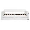 Queen Platform Bed With USB, 2 Drawers - White - Image 14