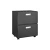 Office Furniture Copier Cabinet 2 Door Steel Copier Stand Mobile Pedestal File Printer Stand - Black - Image 5
