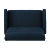 Alma - Contemporary Upholstered Loveseat Recliner - Navy Blue - Image 9