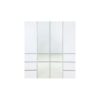 Elise - Modular Wood Closet System With Mirror In Durable Melamine And Wood Customizable Storage - White - Image 2