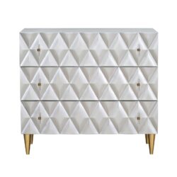 Anson - Console Cabinet - Silver / Champagne