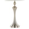 Flint - Contemporary Table Lamp Built In USB Port (Set of 2) - Nickel / White Slub - Image 4