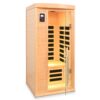 Low Emf Front Door With Heating Panel 1 People Hemlock Far Infrared Indoor Sauna Room - Natural - Image 6