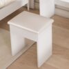 Modern Mini Dressing Table With Led-Lit Mirror & Hidden Storage, Adjustable Brightness Vanity Desk - White - Image 10