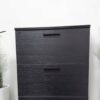 Oliver - 4 Drawer Jumbo Chest With Weathered And Full Extension Slides - Black - Image 8