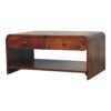 Aspen - Slim Coffee Table - Dark Brown - Image 3