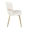 Cinch - Glam / Art Deco Dining Chair (Set of 2) - Gold / White - Image 3