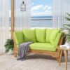 Outdoor Expandable Daybed & Cushions - Teak - Image 6