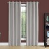 2 Pieces Set, Curtain Panel, 100% Blackout, Grommet, Versatile Use - Silver - Image 3