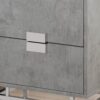 Accent Side Table, Storage Drawer, Contemporary, Elegant Design - Gray - Image 2