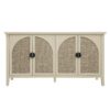 Rattan 4 Door Cabinet, Suitable For Bedroom - Natural - Image 2
