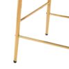 Modern Counter Stools (Set of 2) Counter Stools With Iron Frame, Soft Back And Cushion, Footrest, Suitable For Kitchen - Beige - Image 15