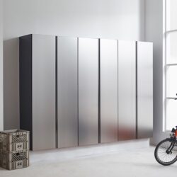 Nova - Series Garage Cabinet Set D, 3 Piece, Soft Closing, Wall Mounted - Metallic Gray