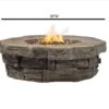 Outdoor Fire Pit Table - Acacia Wood - Image 6