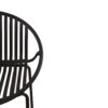 7 Piece Outdoor Modern Dining Set With Stackable Chairs - Black / Teak - Image 12