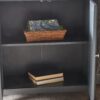 Firwood Mirror Finished Double Door Cabinet - Charcoal Gray - Image 6