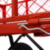 Red Steel Garden Cart With Removable Mesh Sides 550 Lb Capacity 3 Cu Ft - Red - Image 12