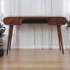 London - Arch Writing Desk - Dark Brown - Image 10