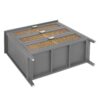 3 Drawer Cabinet Natural Rattan Suitable For Bedroom - Gray - Image 16