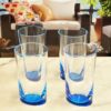 Halo - Leading Ware Oval Acrylic Glasses Drinking (Set of 4) Hi Ball, Bpa Free Plastic Water Tumblers - Blue - Image 7
