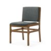 Contemporary Dining Chair Set Upholstered Fabric With Rubberwood Frame - Dark Gray - Image 10