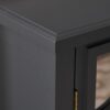 Firwood Mirror Finished Double Door Cabinet - Charcoal Gray - Image 7
