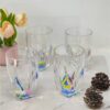 Rainbow Diamond Acrylic Glasses Drinking (Set of 4) Hi Ball 17Oz, Bpa Free Plastic Cocktail Glasses - Clear - Image 6