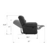 Ferrar - Reclining Console Loveseat - Gray - Image 7