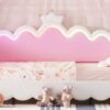 Twin Extending Daybed With LED Lights, Modern Upholstered Princess Daybed With Crown Headboard - White - Image 27
