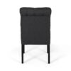 Broxton - Tuft Dining Rolltop Chairs With Button Tufted Backrest (Set of 2) - Dark Gray - Image 9