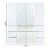 Elise - Modular Wood Closet System With Mirror In Durable Melamine And Wood Customizable Storage - White - Image 5