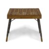 Kayla - Outdoor Foldable 2 Seater Chat Set - Brown / Gray - Image 4