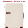 Contrast Color 3 Piece Luggage Set Hardside Spinner Suitcase With Tsa Lock 20" 24' 28" Available - Brown / Beige - Image 8