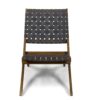 Kayla - Outdoor Foldable 2 Seater Chat Set - Brown / Gray - Image 8
