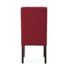 Modern Tufted Dining Chair (Set of 2) With High Back And Birch Wood Legs - Red - Image 11