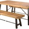 Catriona - 3 Piece Wood Outdoor Dining Set - Teak - Image 10
