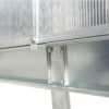 6.3'x10.2'x7' Polycarbonate Greenhouse, Heavy Duty Outdoor Aluminum Walk-In Green House Kit With Rain Gutter, Vent And Door For Backyard Garden - Aluminium - Image 15